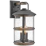 Hinkley Lakehouse 19 3/4&quot; High Aged Zinc Outdoor Wall Light