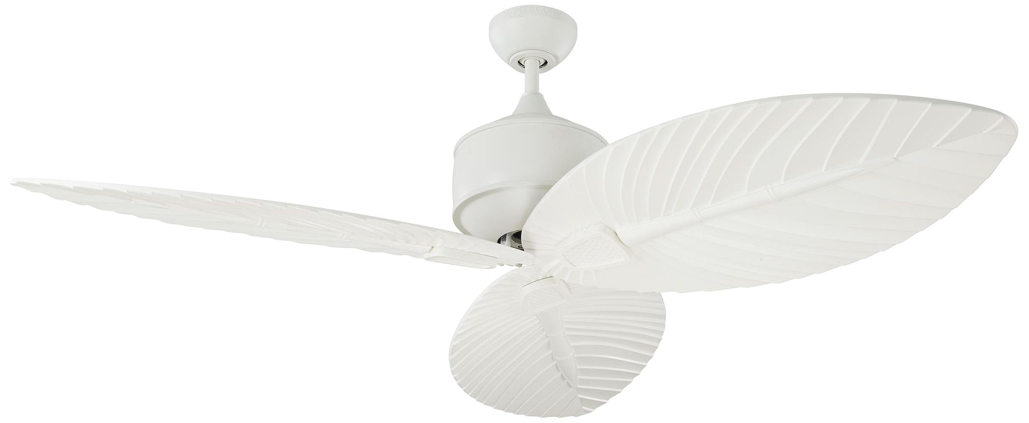 56 Monte Carlo Delray Matte White Outdoor Ceiling Fan 71d96
