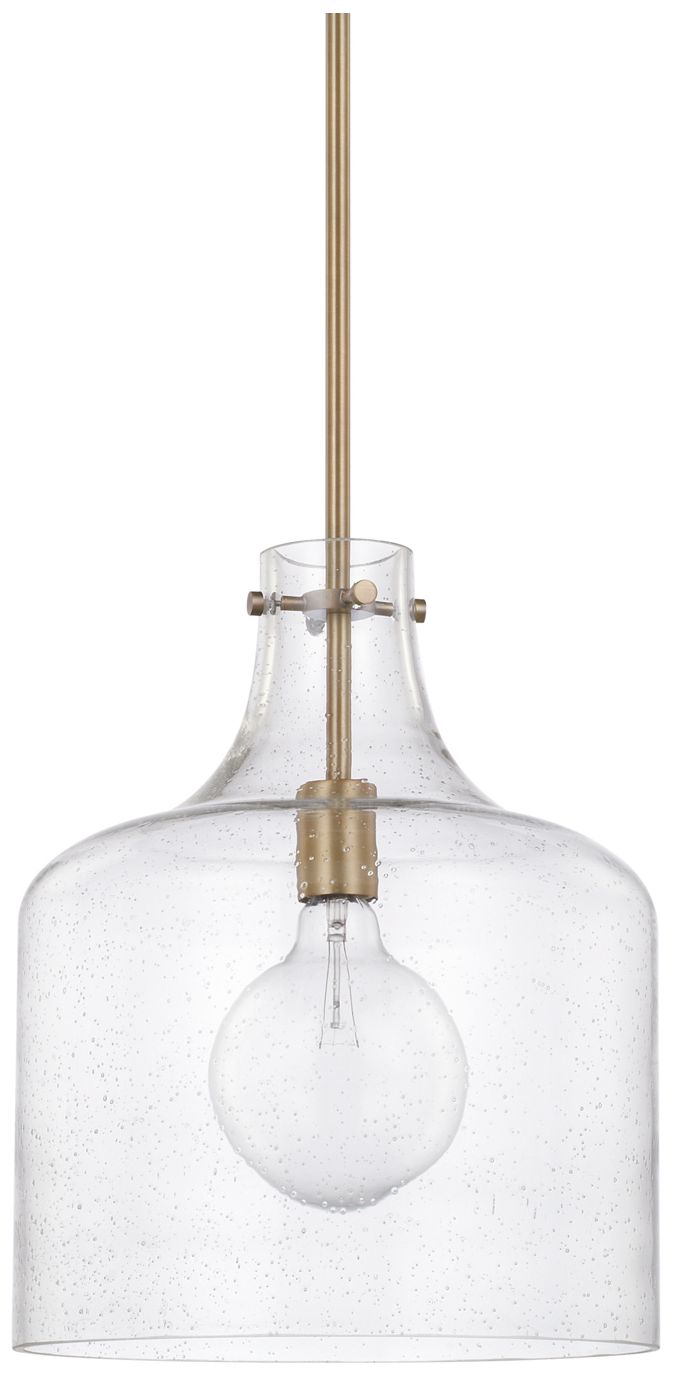 Capital Homeplace 11 3/4" Wide Aged Brass Mini Pendant Light