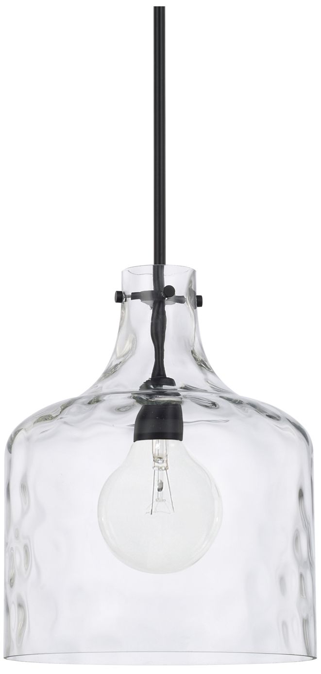 Capital Homeplace 11 3/4"W Matte Black Mini Pendant Light