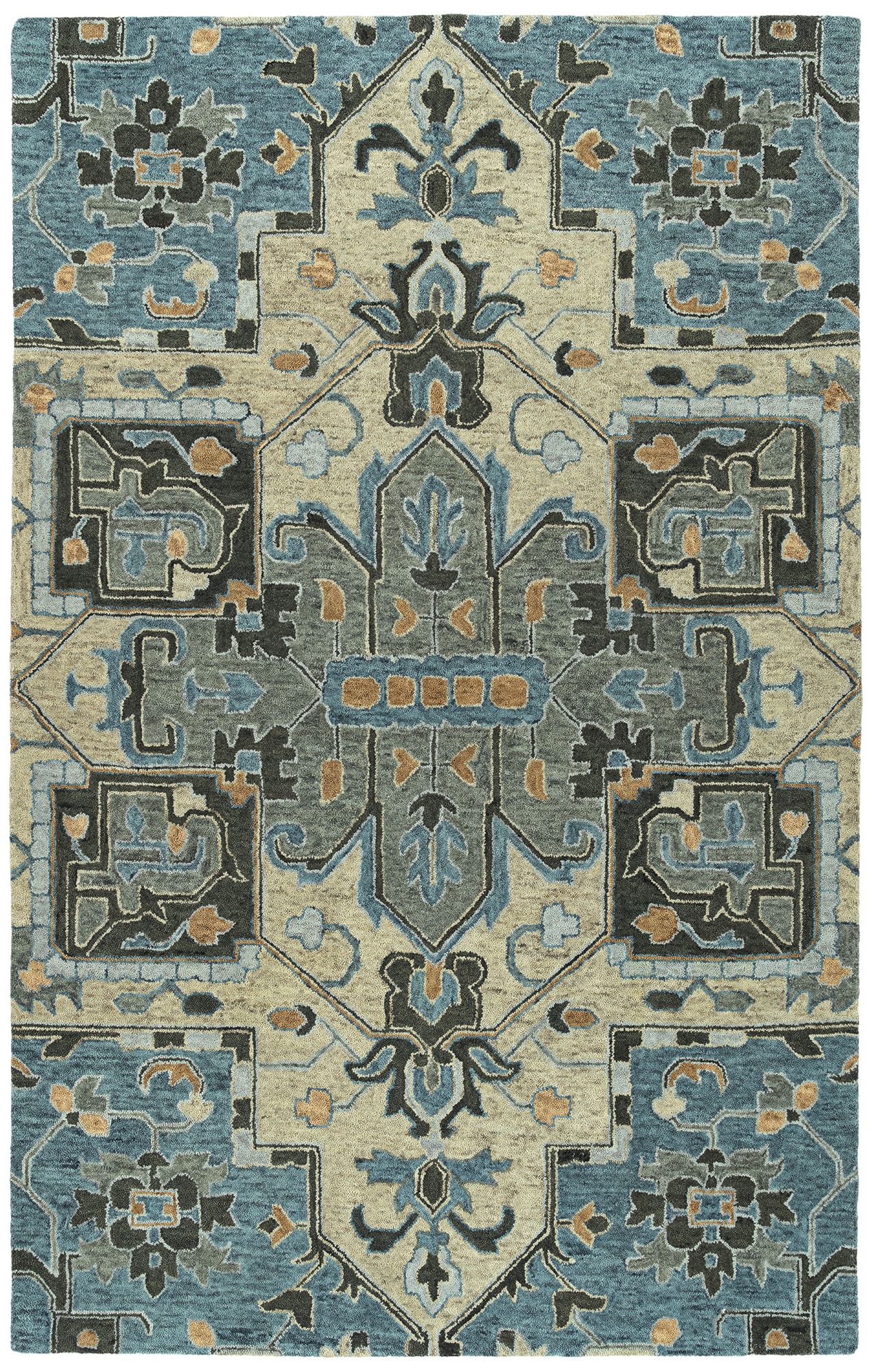 Kaleen Chancellor CHA09-17 Blue Wool Area Rug