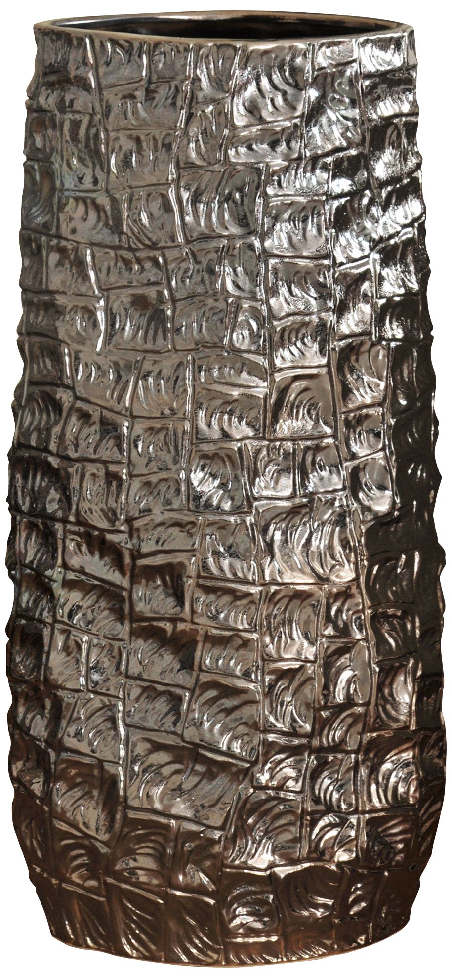 Zaire Charcoal 29" High Chemical Ceramic Vase