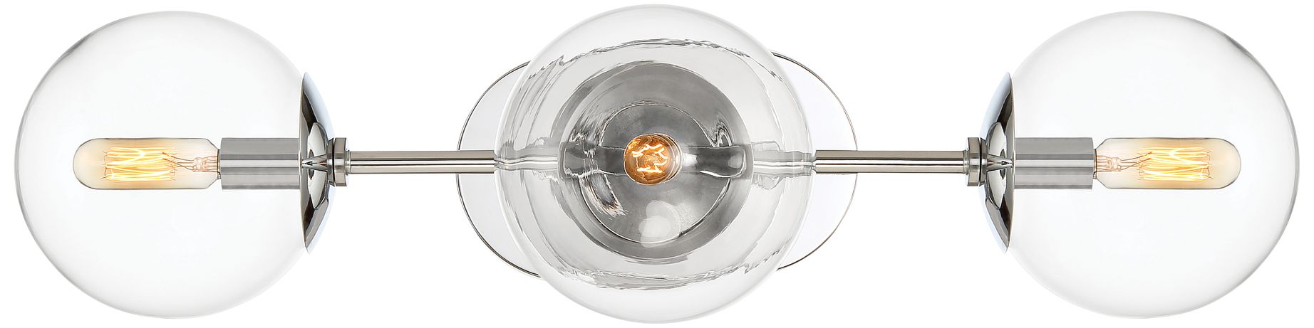 Welton 24" Wide Chrome 3-Light Vanity Bath Light