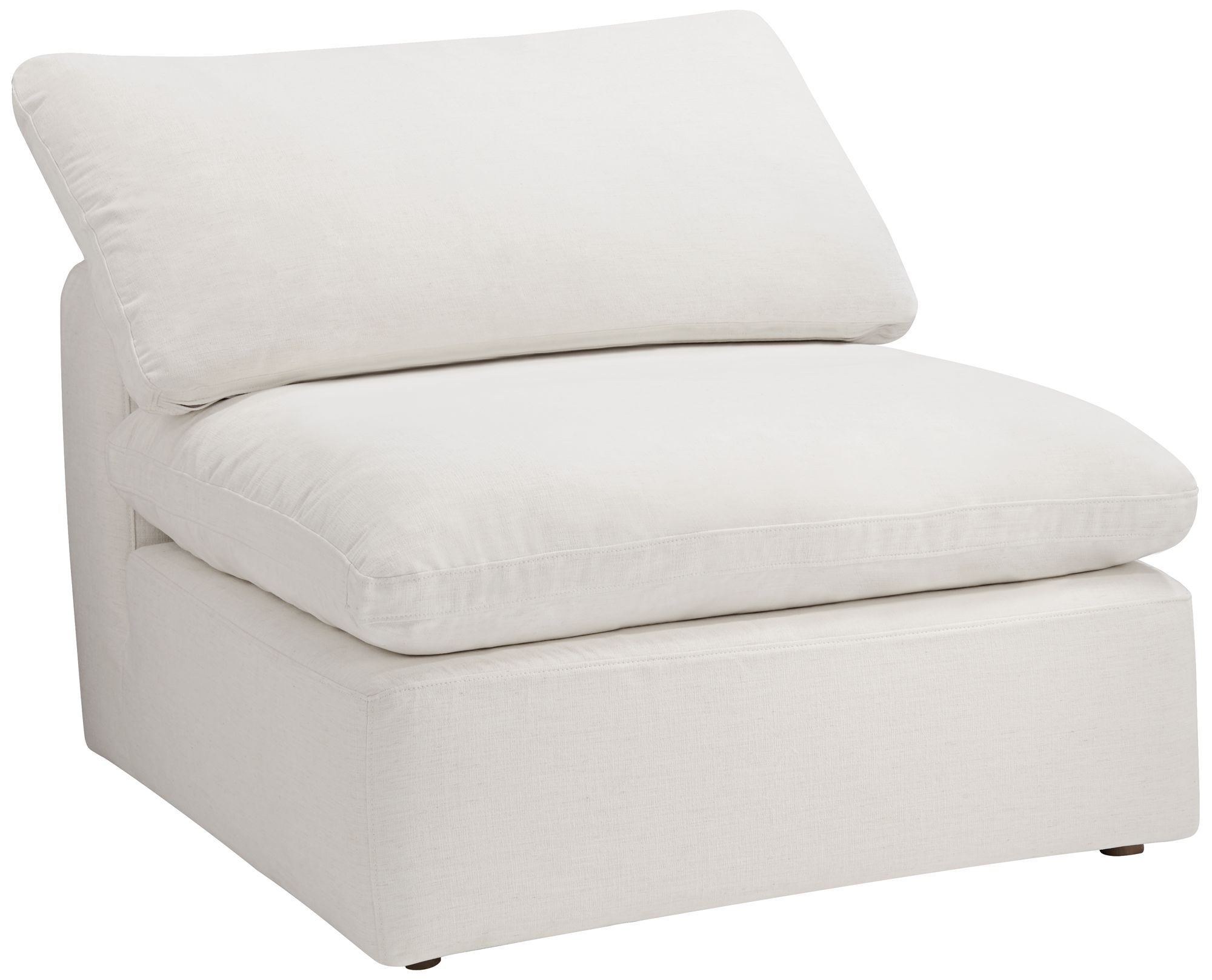 Alix Ivory Modular Armless Chair