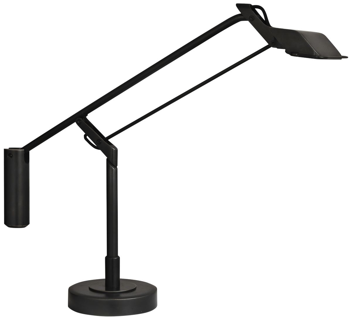 Heron Patina Bronze LED Touch Desk Lamp with USB Port