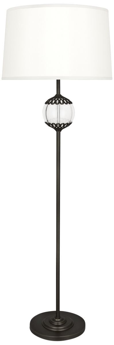 Robert Abbey Polly Deep Patina Bronze Metal Stem Floor Lamp