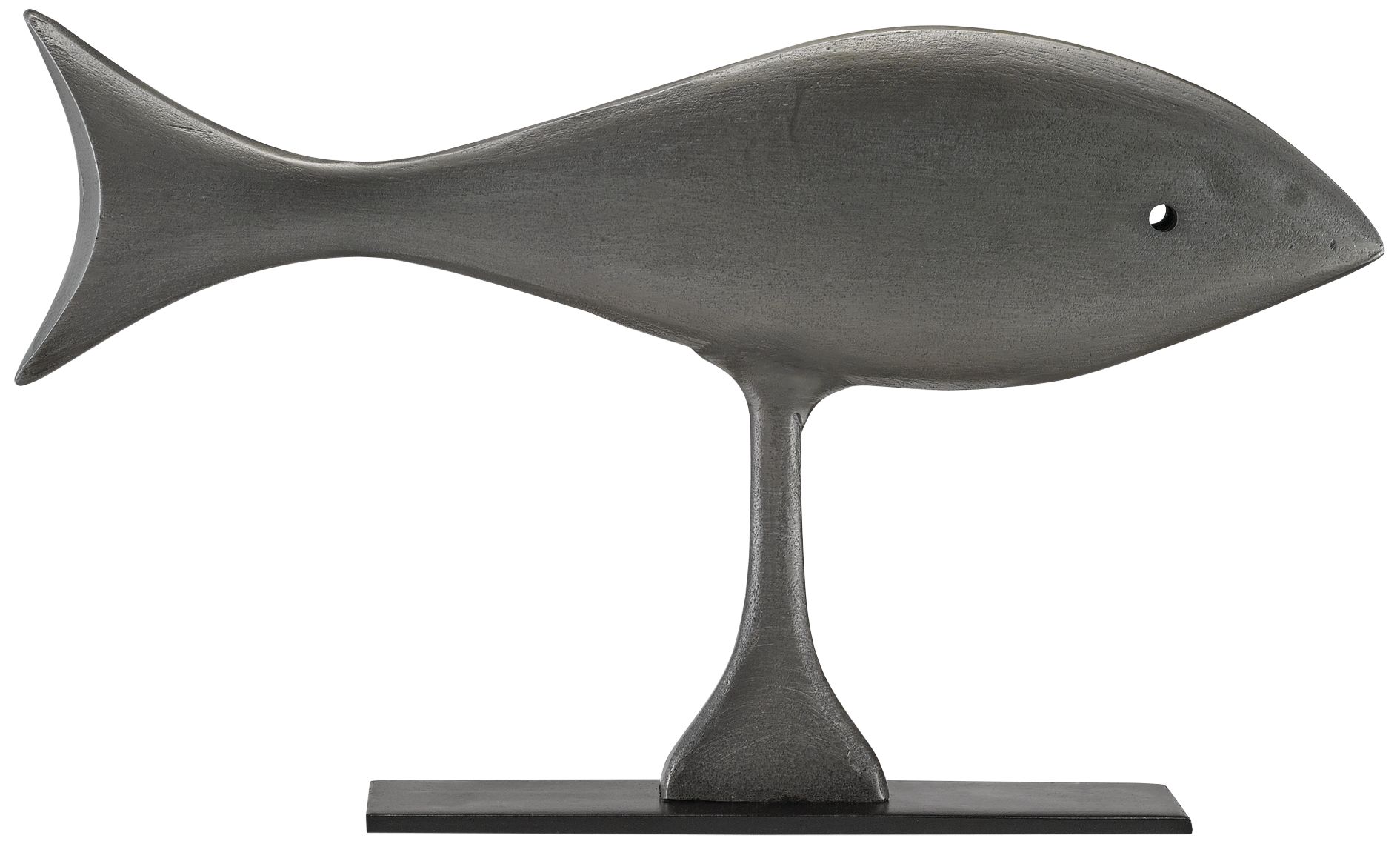 Currey and Company Wesley Graphite 13" Wide Fish Sculpture