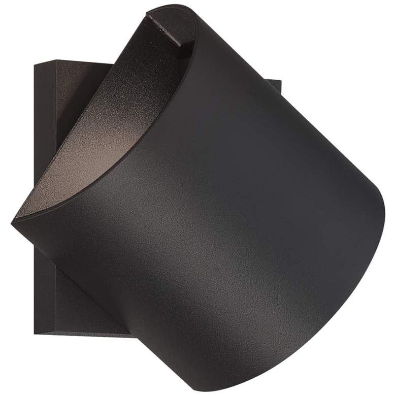 Revolve 4 3/4&quot; High Sand Black LED Outdoor Wall Sconce