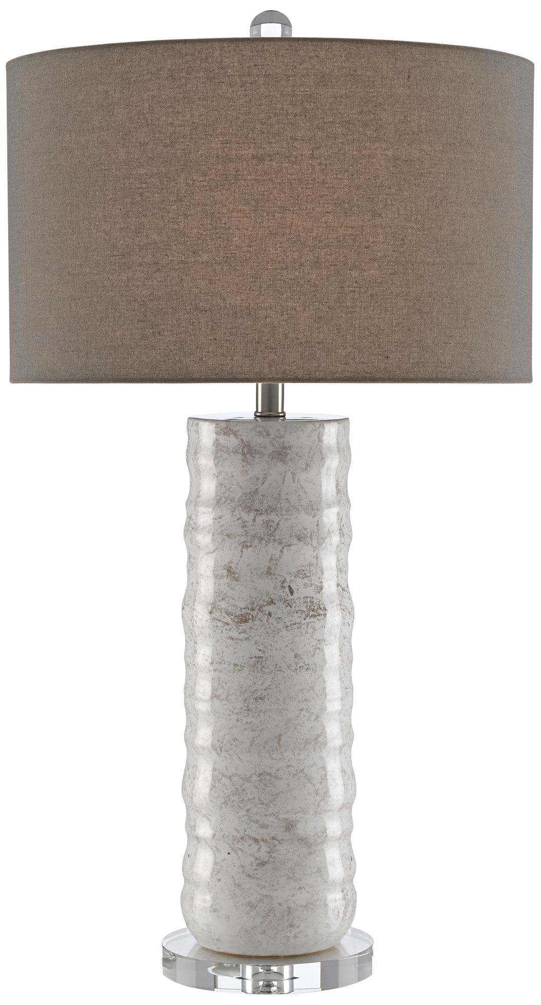 Currey and Company Pila Ivory Ceramic Column Table Lamp