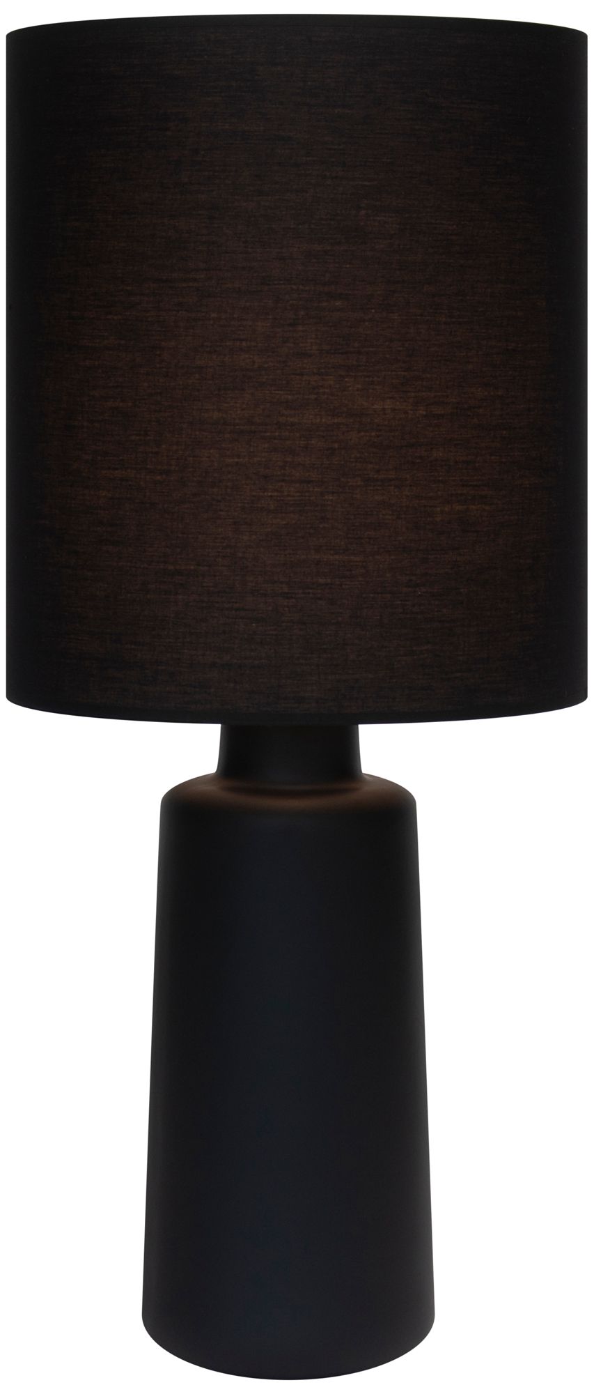 Circa Cast Iron Ceramic Table Lamp with Black Linen Shade