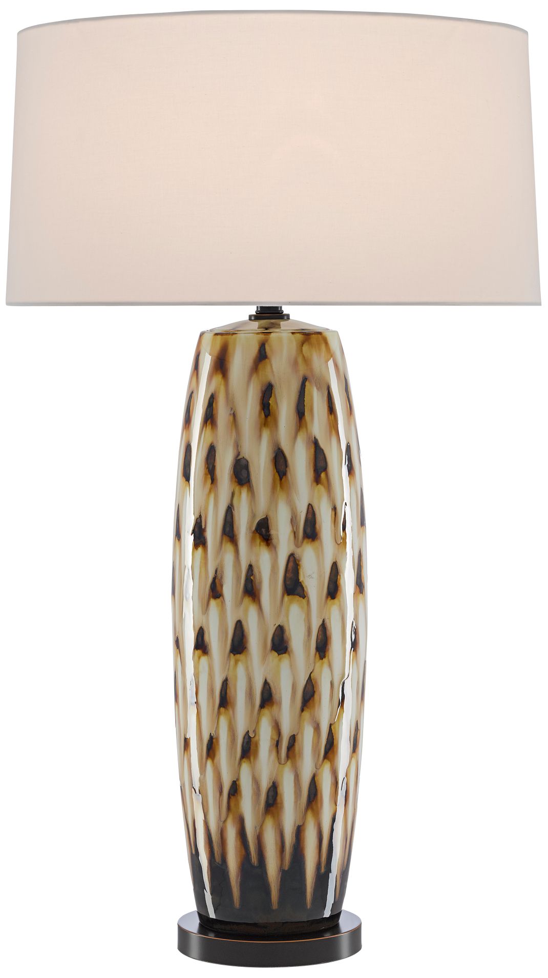 Currey and Company Minten Cream Caramel Table Lamp