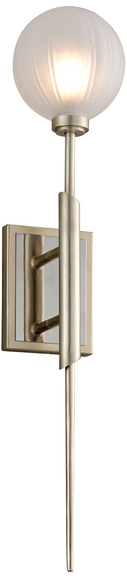 Corbett Tempest 27" High Satin Silver Leaf LED Wall Sconce