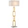 Currey and Company Catena Gold Leaf Chain-Link Floor Lamp