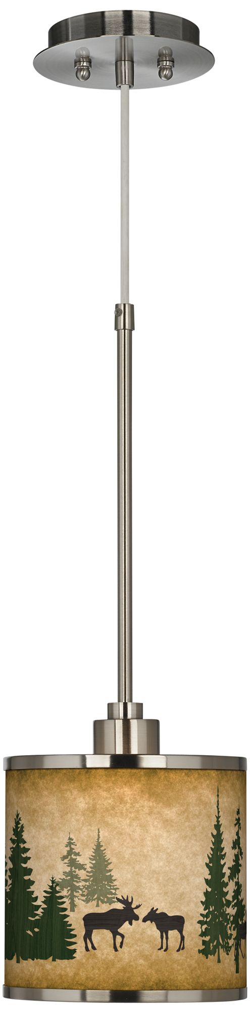 Moose Lodge Giclee Glow Mini Pendant Light