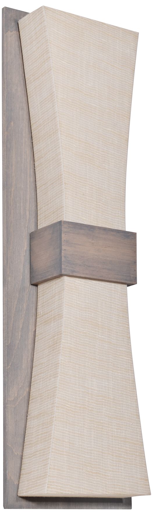 Aberdeen 19" High Weather Gray LED Wall Sconce w/ Jute Shade