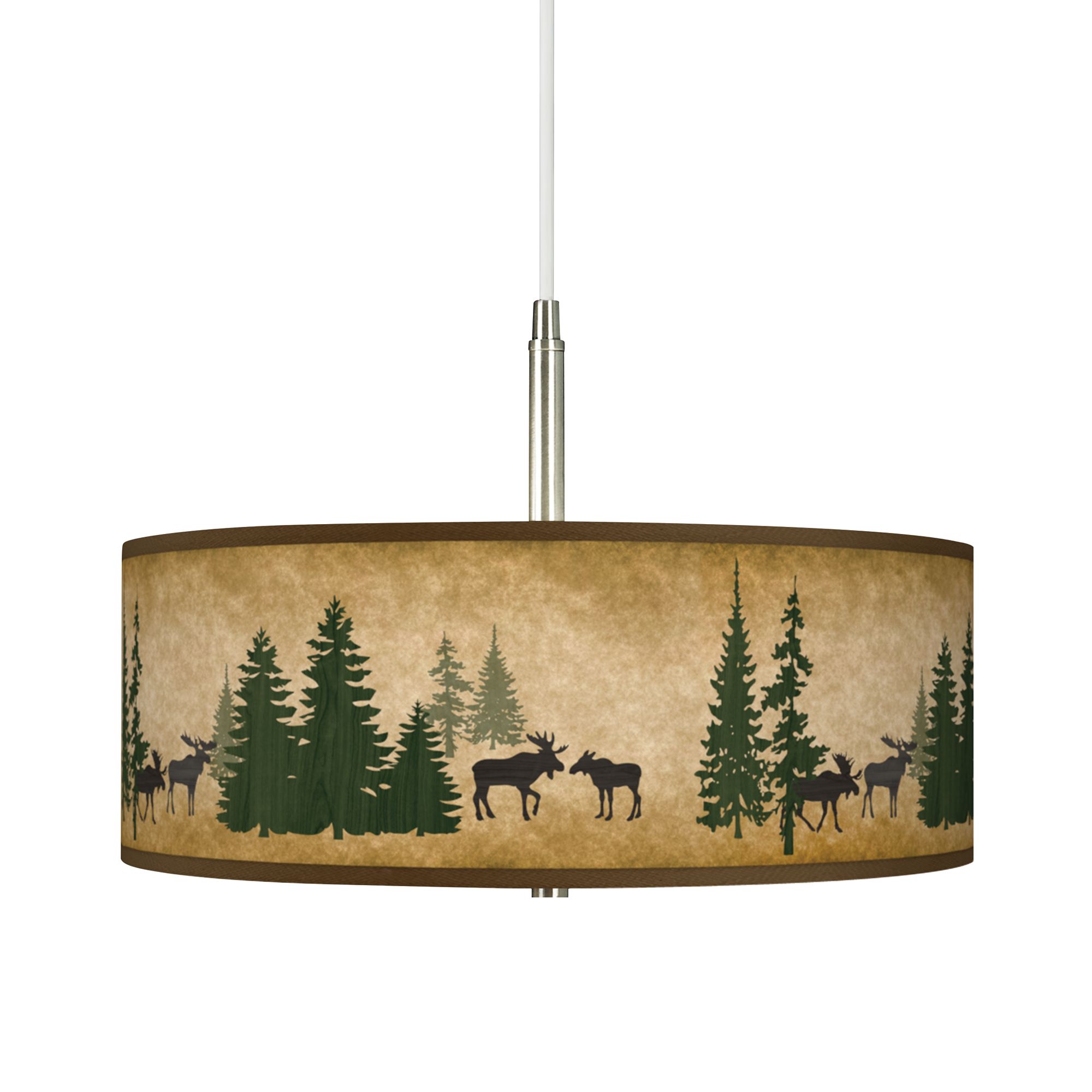 Moose Lodge Giclee Pendant Chandelier