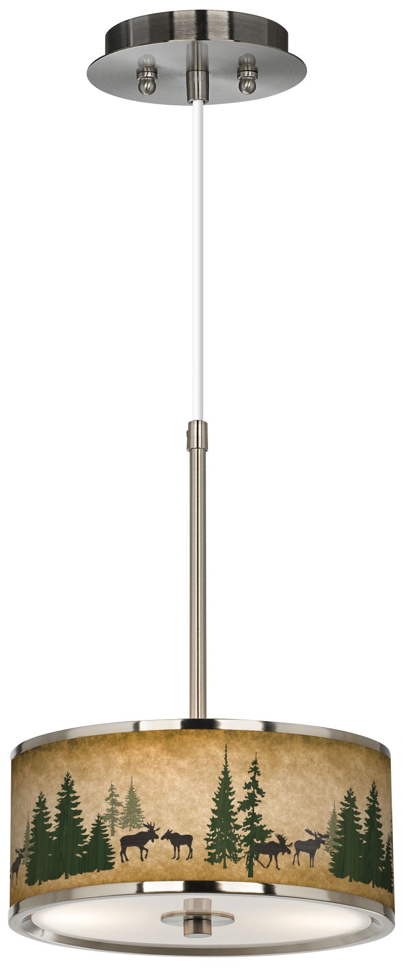 Moose Lodge Giclee Glow 10 1/4" Wide Pendant Light