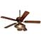 52" Casa Vieja Tropical Oak Lantern Outdoor LED Ceiling Fan