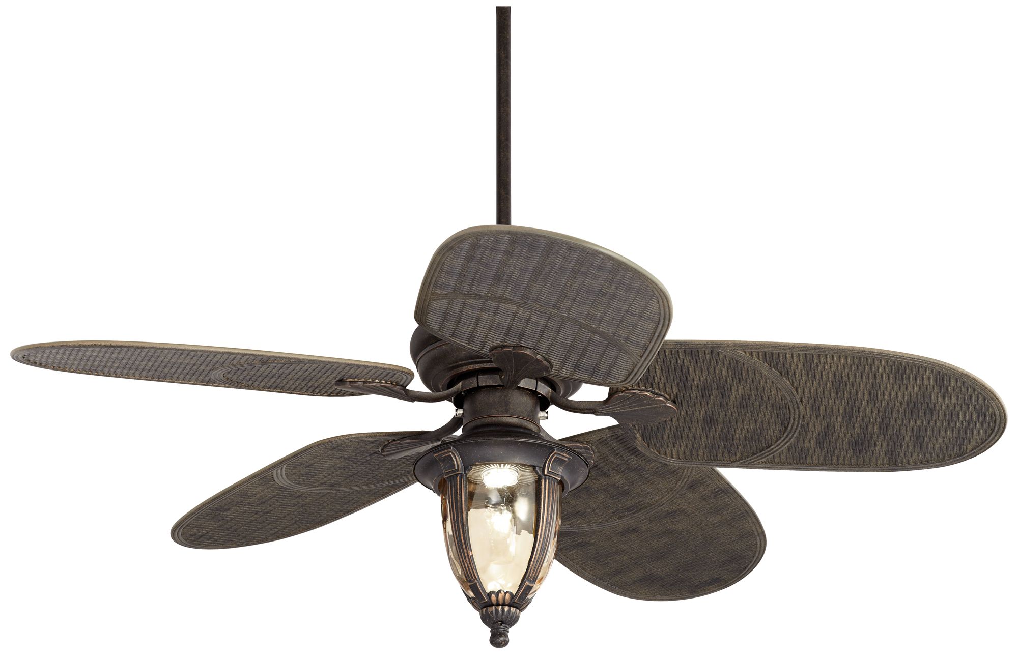 52 Casa Vieja Veranda Rattan Outdoor Led Ceiling Fan 71v47