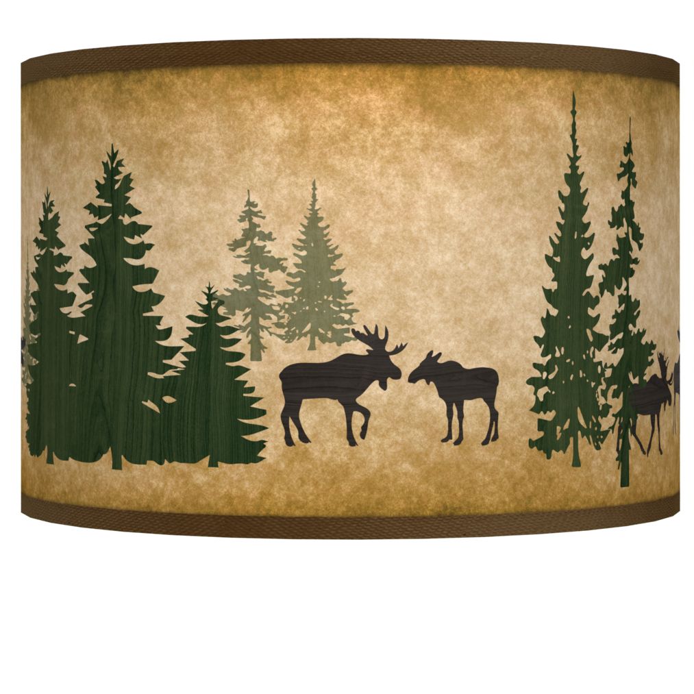 Moose Lodge Giclee Shade 12x12x8.5 (Spider)