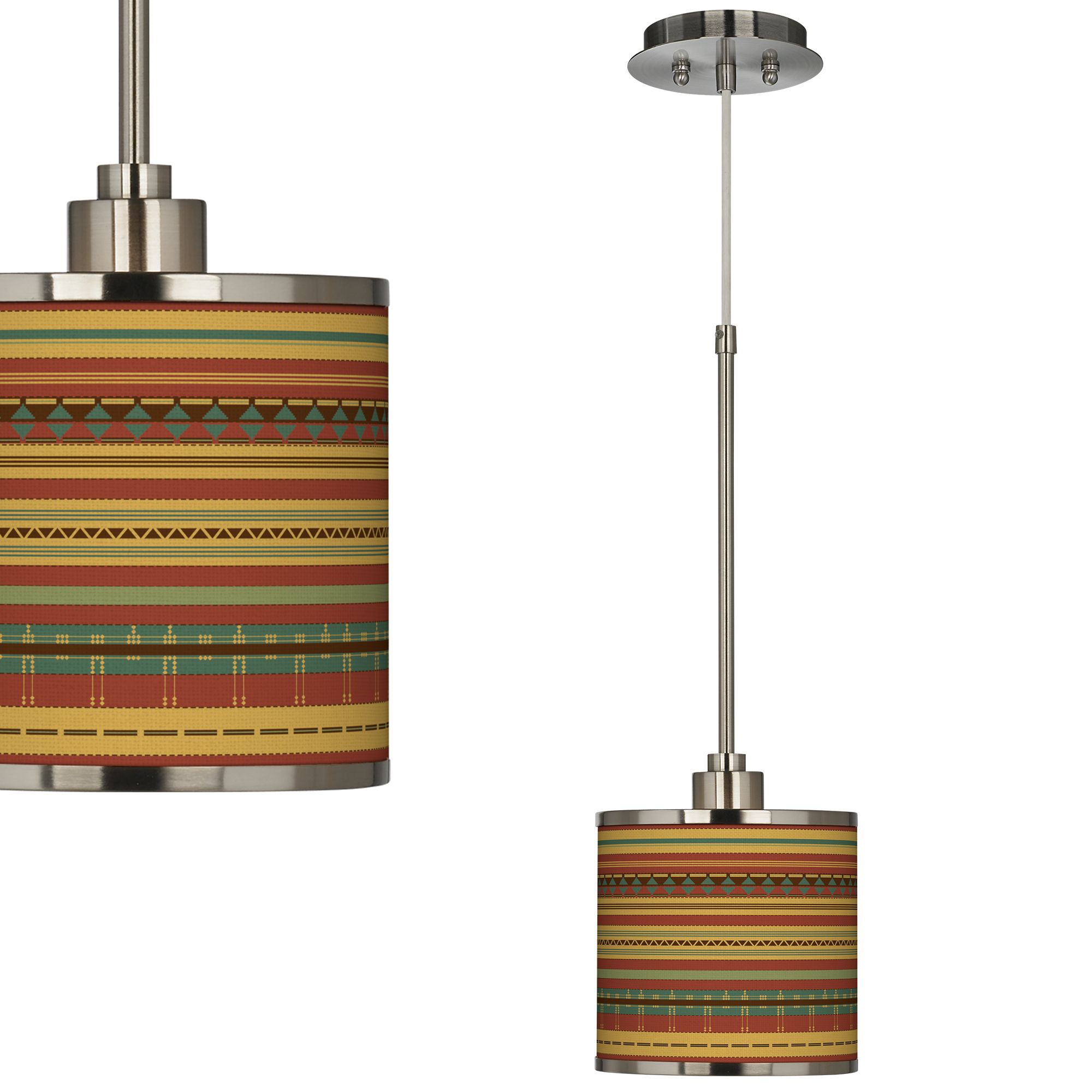 Southwest Desert Giclee Glow Mini Pendant Light