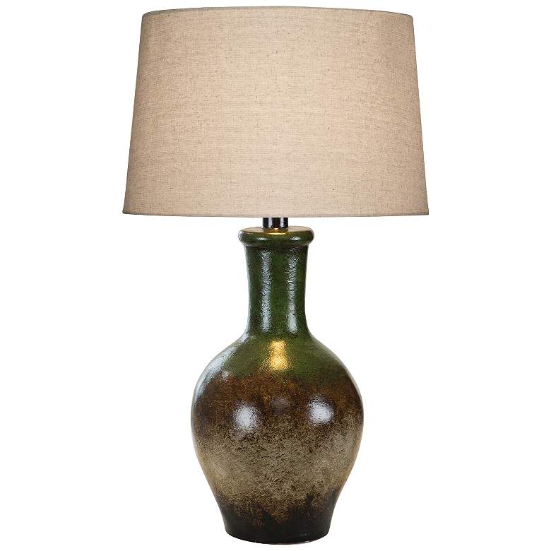 Image 1 Cepeda Southwest Multi-Color Hydrocal Vase Table Lamp