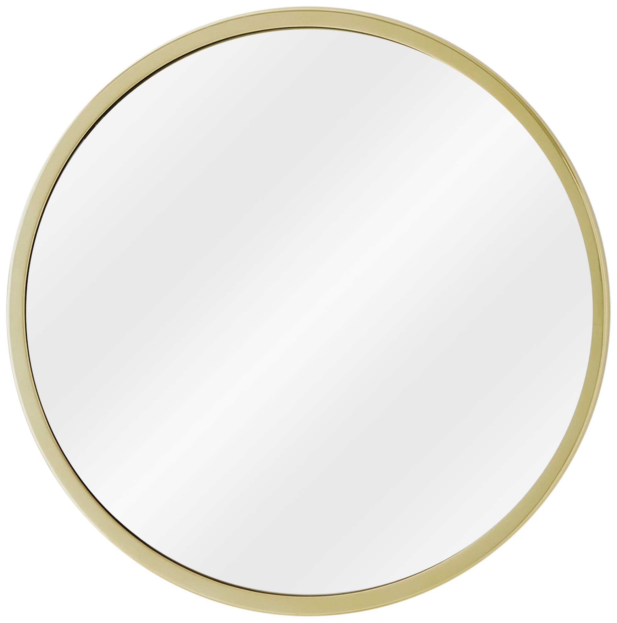 Hoop Brass 23 1/2" Round Wall Mirror