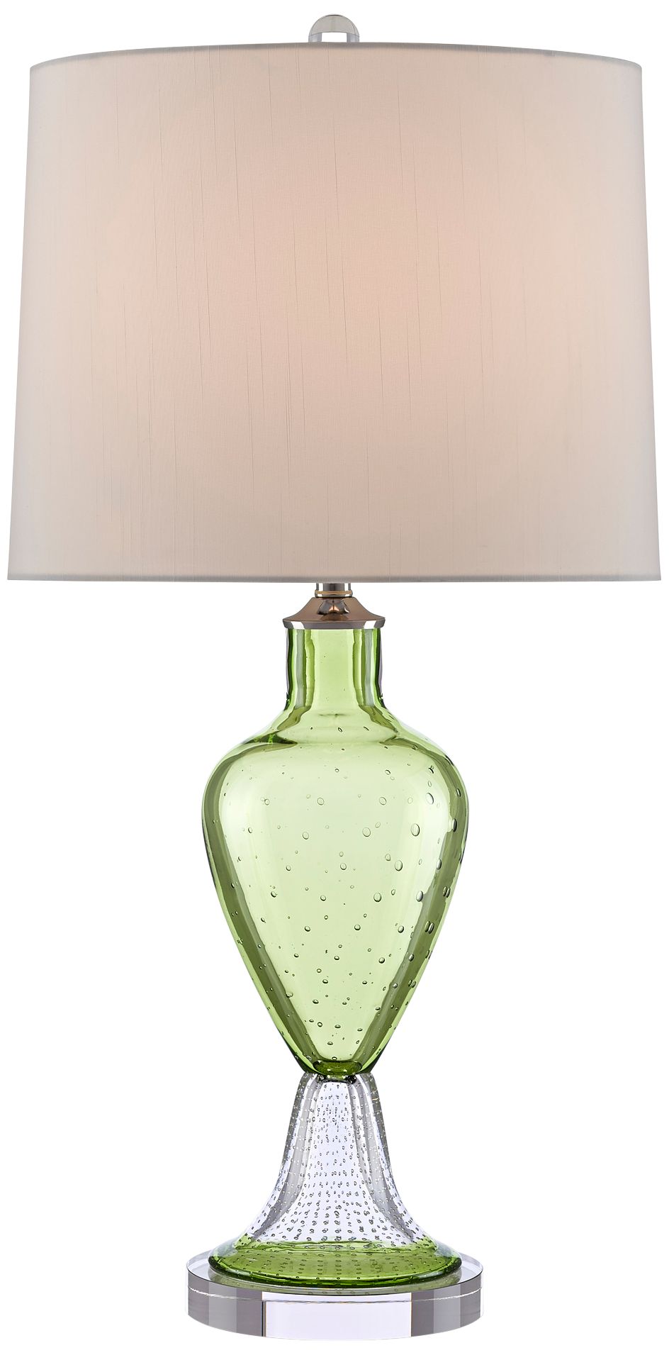 Currey and Company Tessa Grass Green Glass Table Lamp