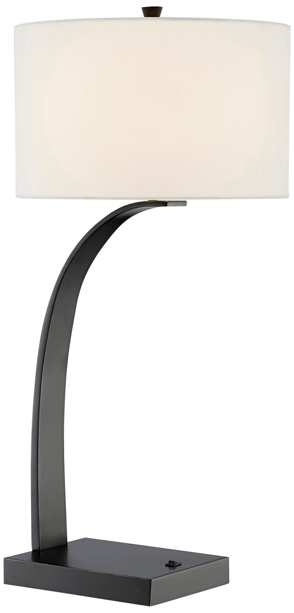 curved table lamp