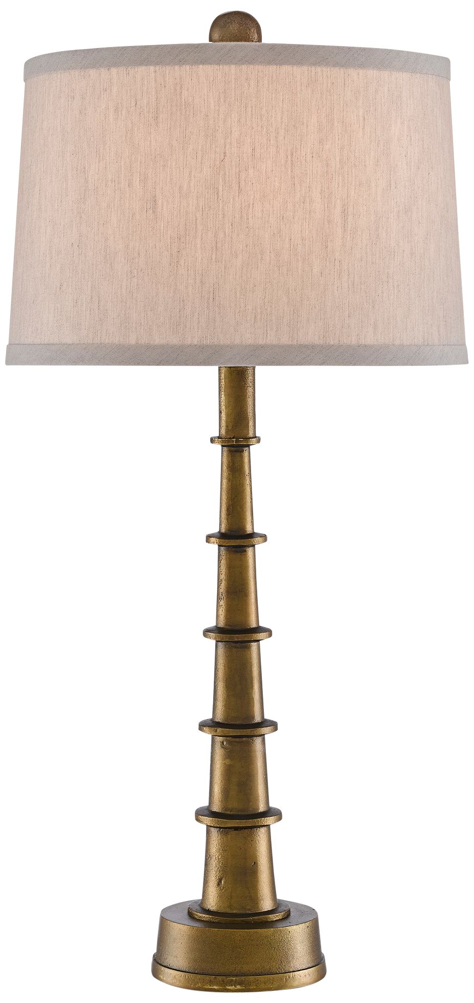 small brass table lamp