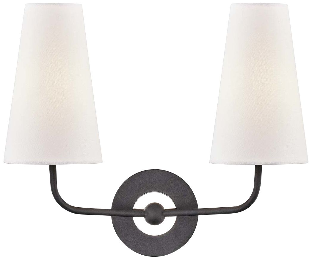 Mitzi Merri 13 1/2" High 2-Light Black Wall Sconce