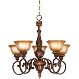 Illuminati Collection Silver Patina 28&quot; Wide Chandelier