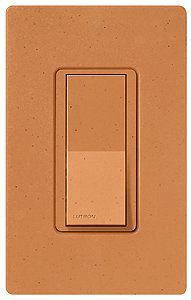 Lutron Diva Terracotta Finish SC Single Pole Wall Switch