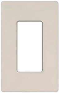Lutron Diva Taupe SC Single Gang Wallplate Switchplate