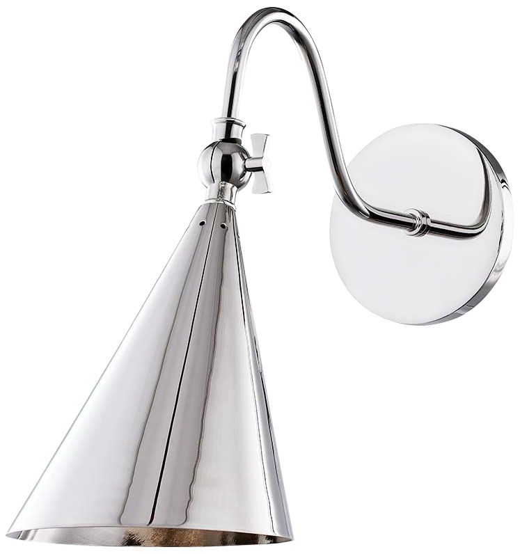 Mitzi Lupe 12" High Polished Nickel Wall Sconce