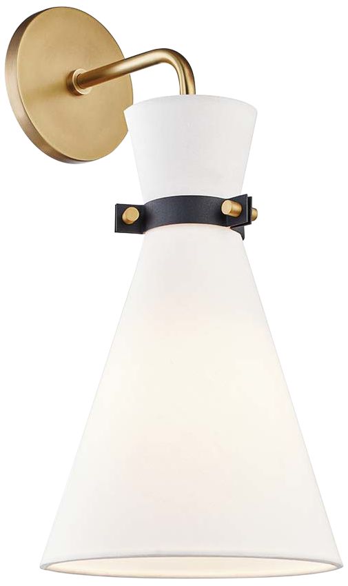 Mitzi Julia 17" High Aged Brass Wall Sconce