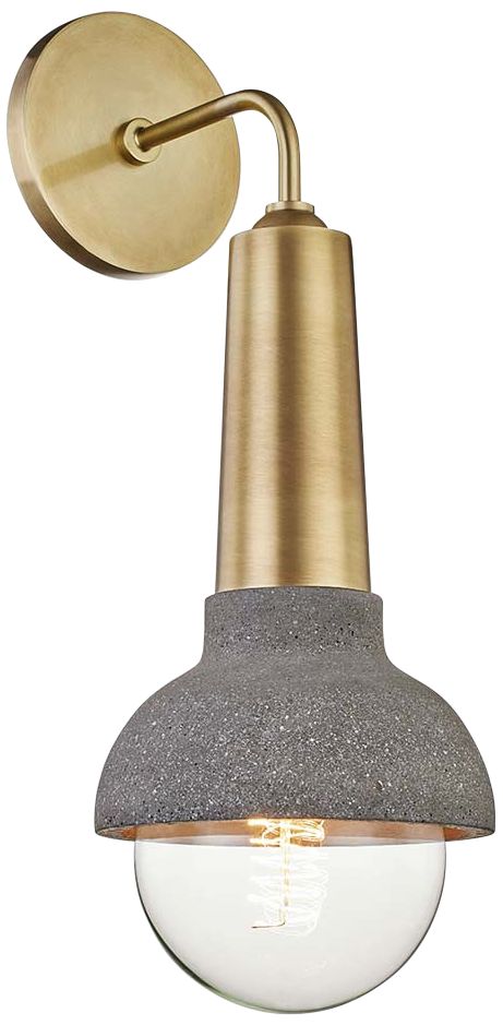 Mitzi Macy 17" High Aged Brass Wall Sconce 72K87 Lamps Plus