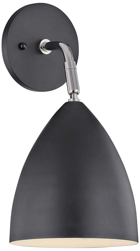 Mitzi Gia 12 1/2" High Black Wall Sconce