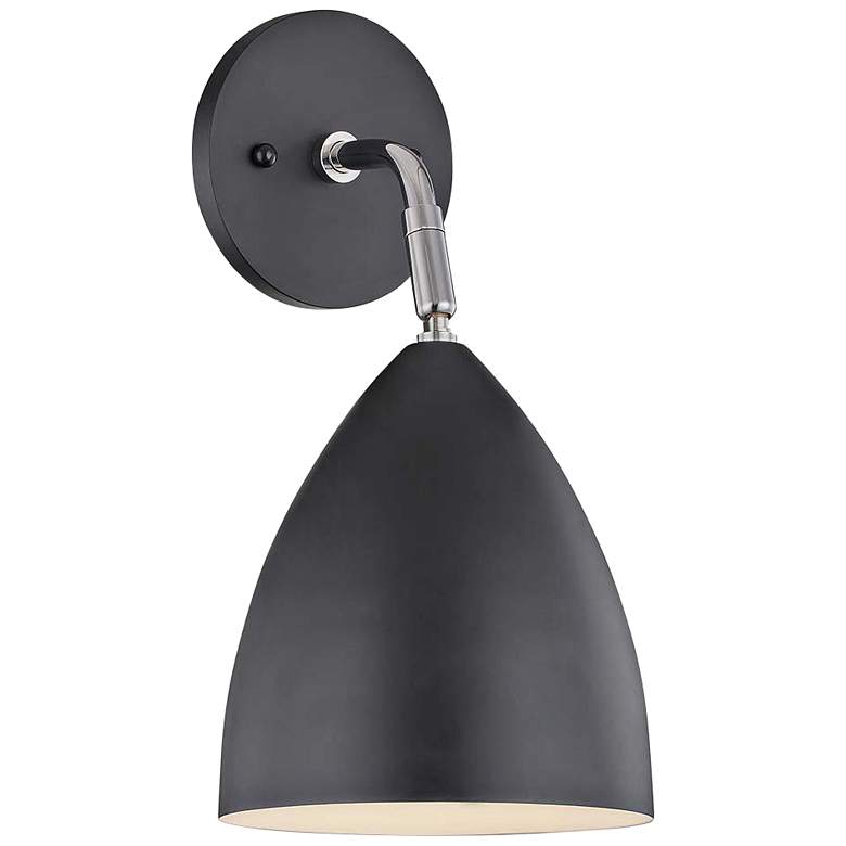 Mitzi Gia 12 1/2&quot; High Black Wall Sconce