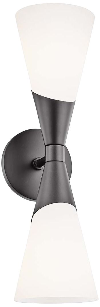 Mitzi Parker 17 1/2" High 2-Light Glossy Black Wall Sconce