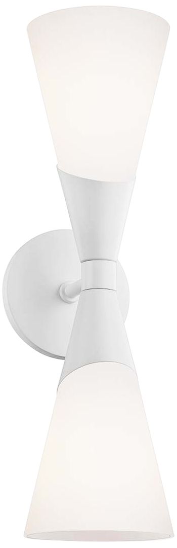 Mitzi Parker 17 1/2" High 2-Light Glossy White Wall Sconce