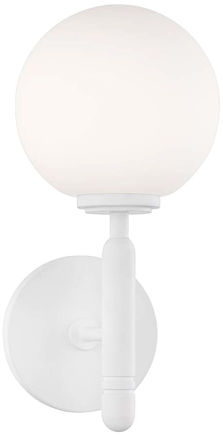 Mitzi Mina 11" High Glossy White LED Wall Sconce