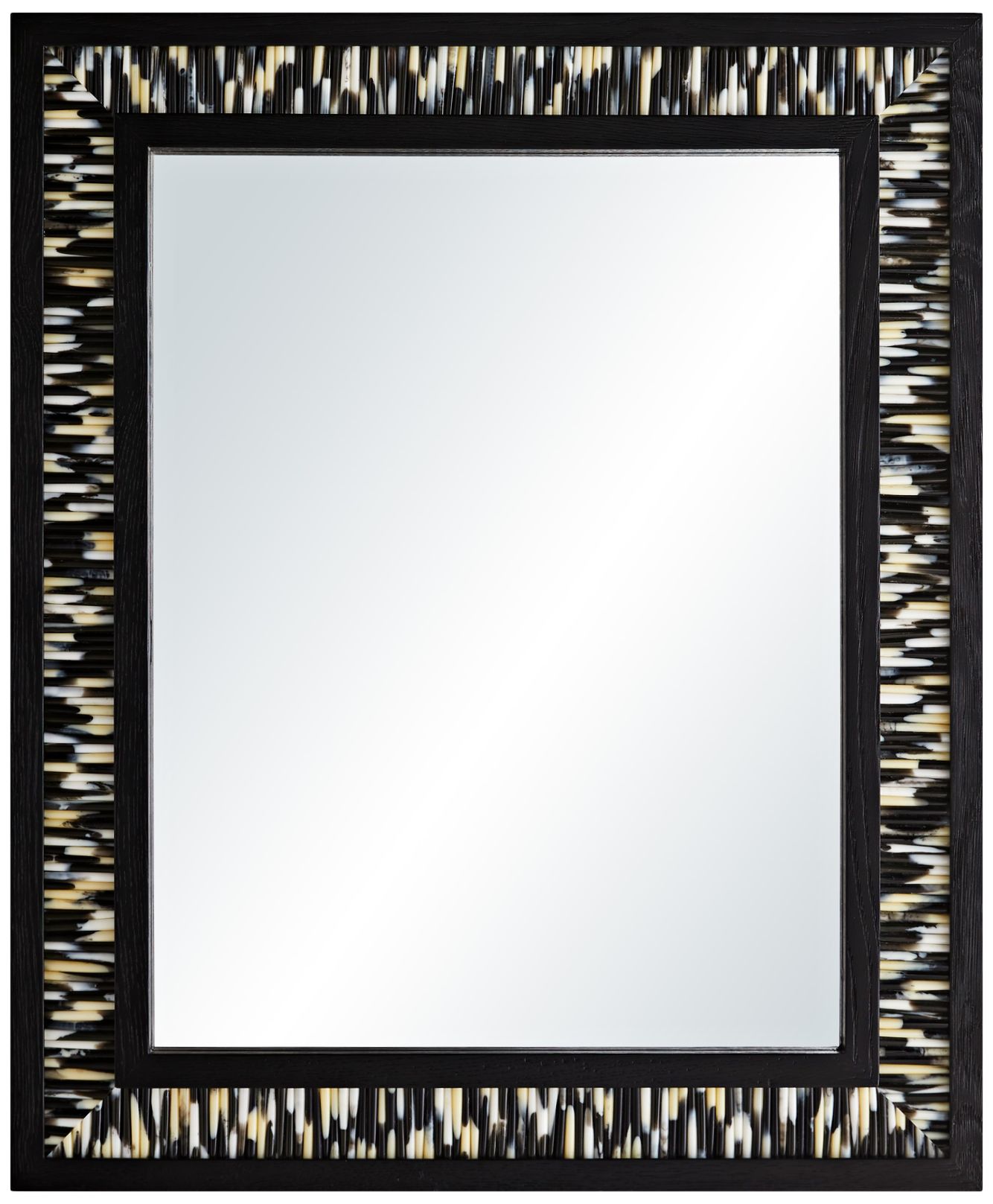 Arteriors Home Alek Black 28" x 34" Rectangular Wall Mirror