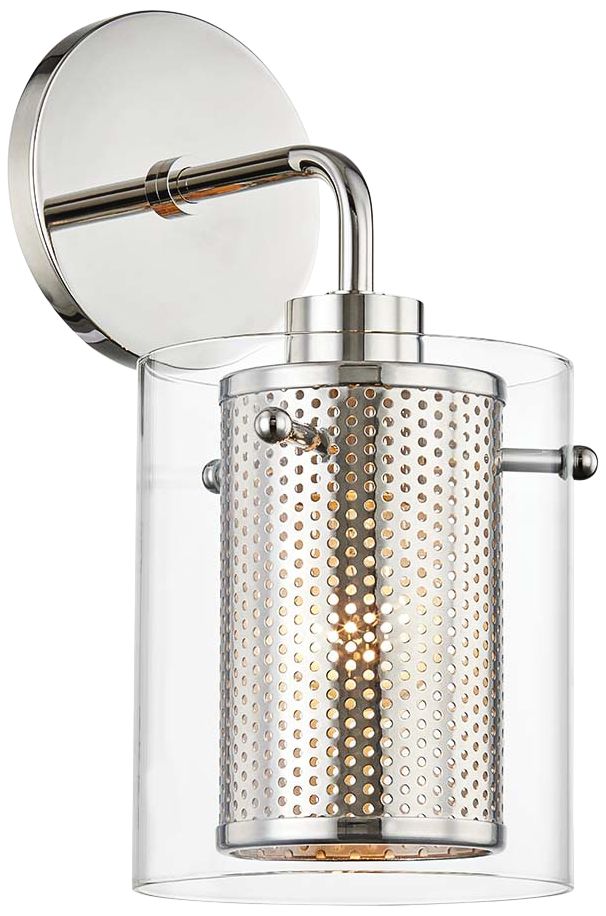 Mitzi Elanor 11 3/4" High Polished Nickel Wall Sconce