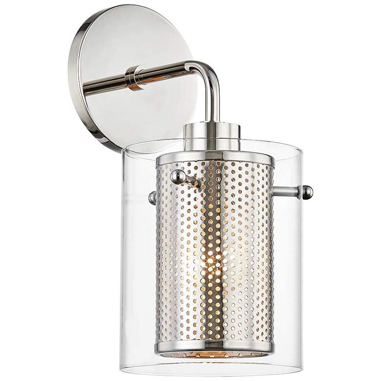 Mitzi Elanor 11 3/4&quot; High Polished Nickel Wall Sconce