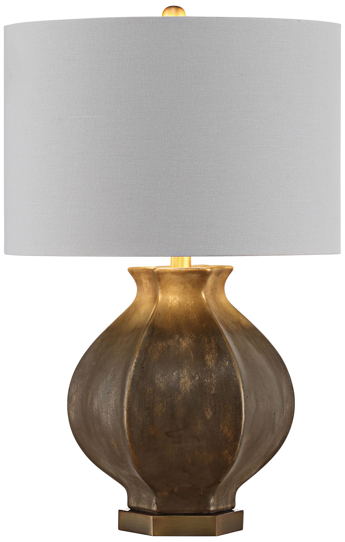 Crestview Collection Cooper Distressed Gold Table Lamp