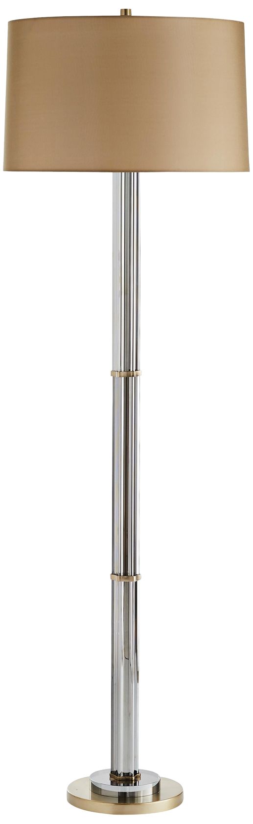 Arteriors Home Tremont Smoke Crystal Column Floor Lamp