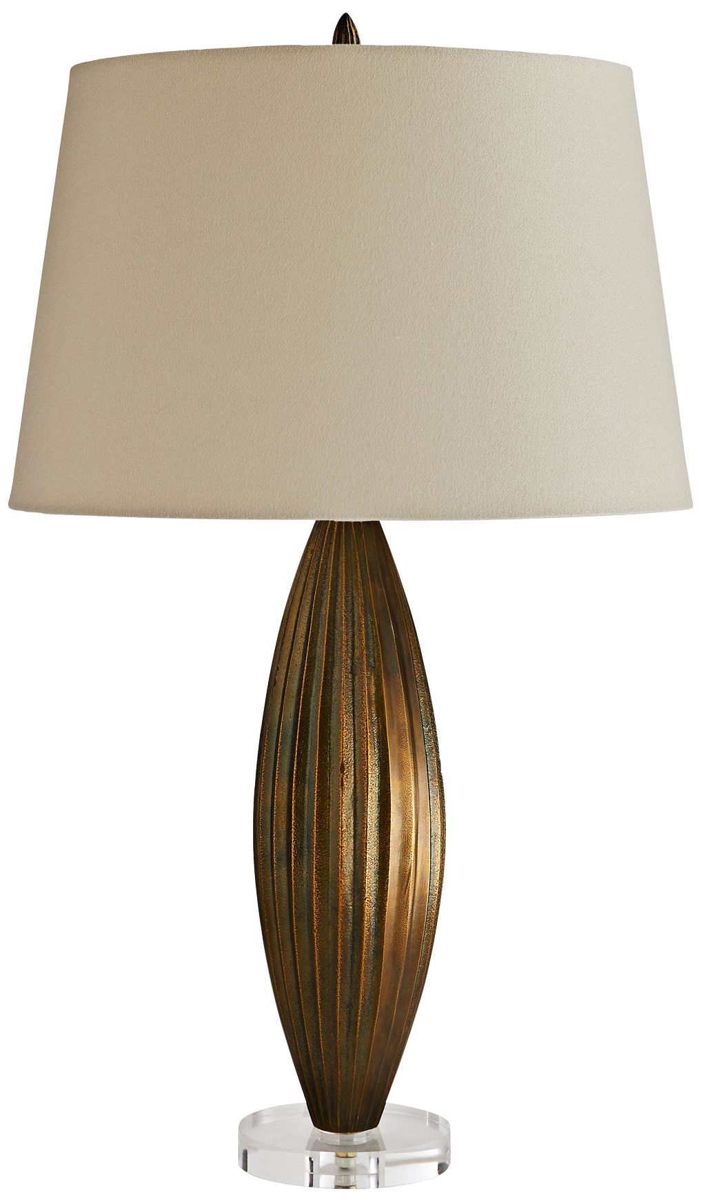 Arteriors Home Tresero Antique Brass Oblong Table Lamp