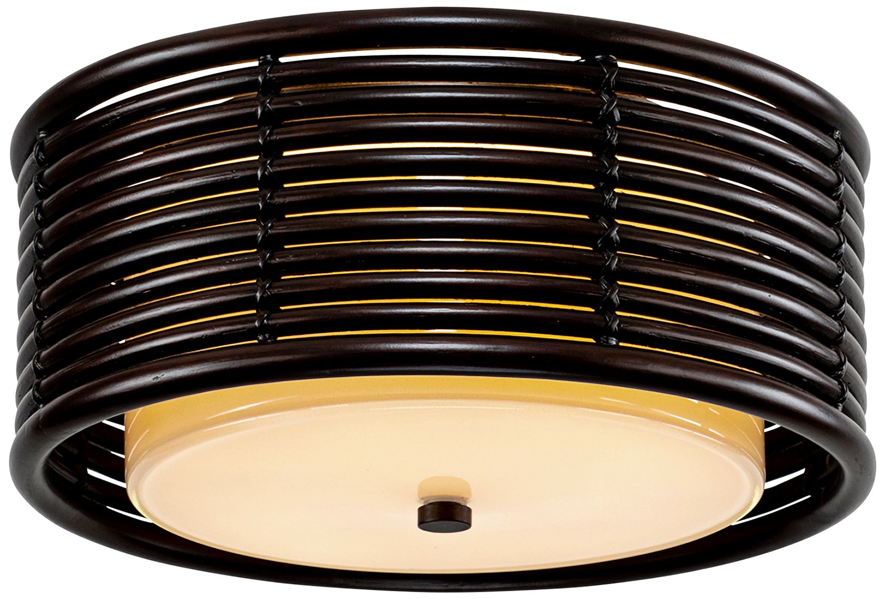 Key West 16 Wide Espresso Drum Led Ceiling Light 72r21 Lamps