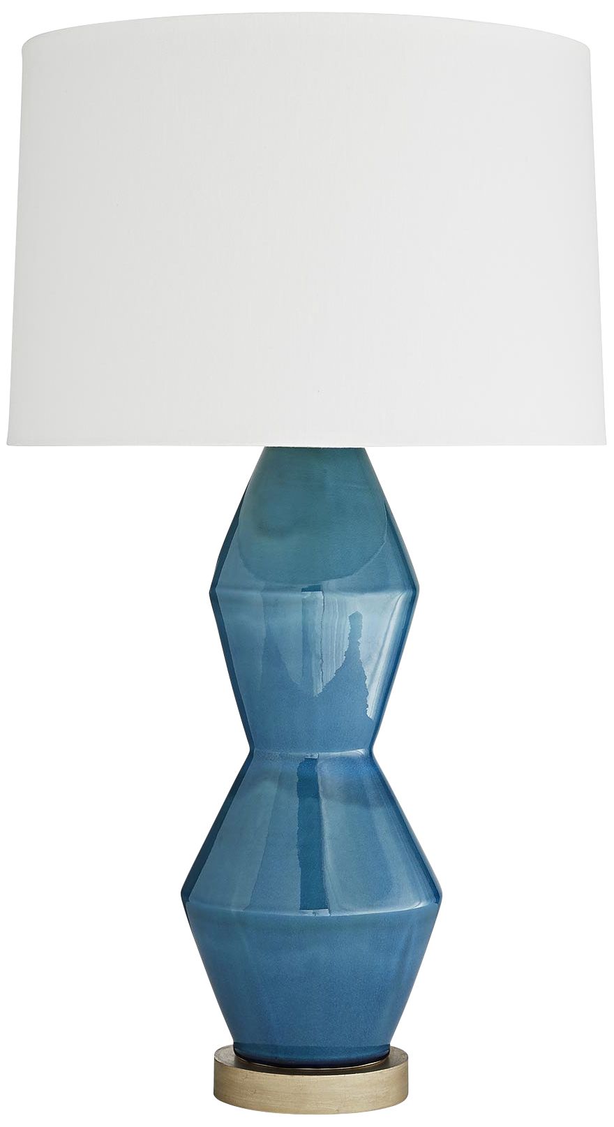 Arteriors Home Tonto Teal Glaze Crackle Ceramic Table Lamp